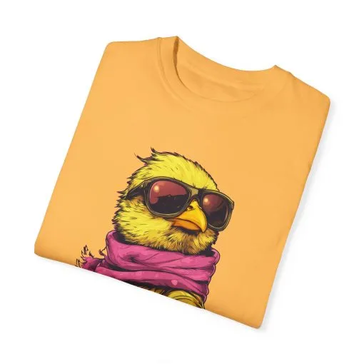Cool Chick Unisex Garment-Dyed T-Shirt - Fun Bird Design - Image 14