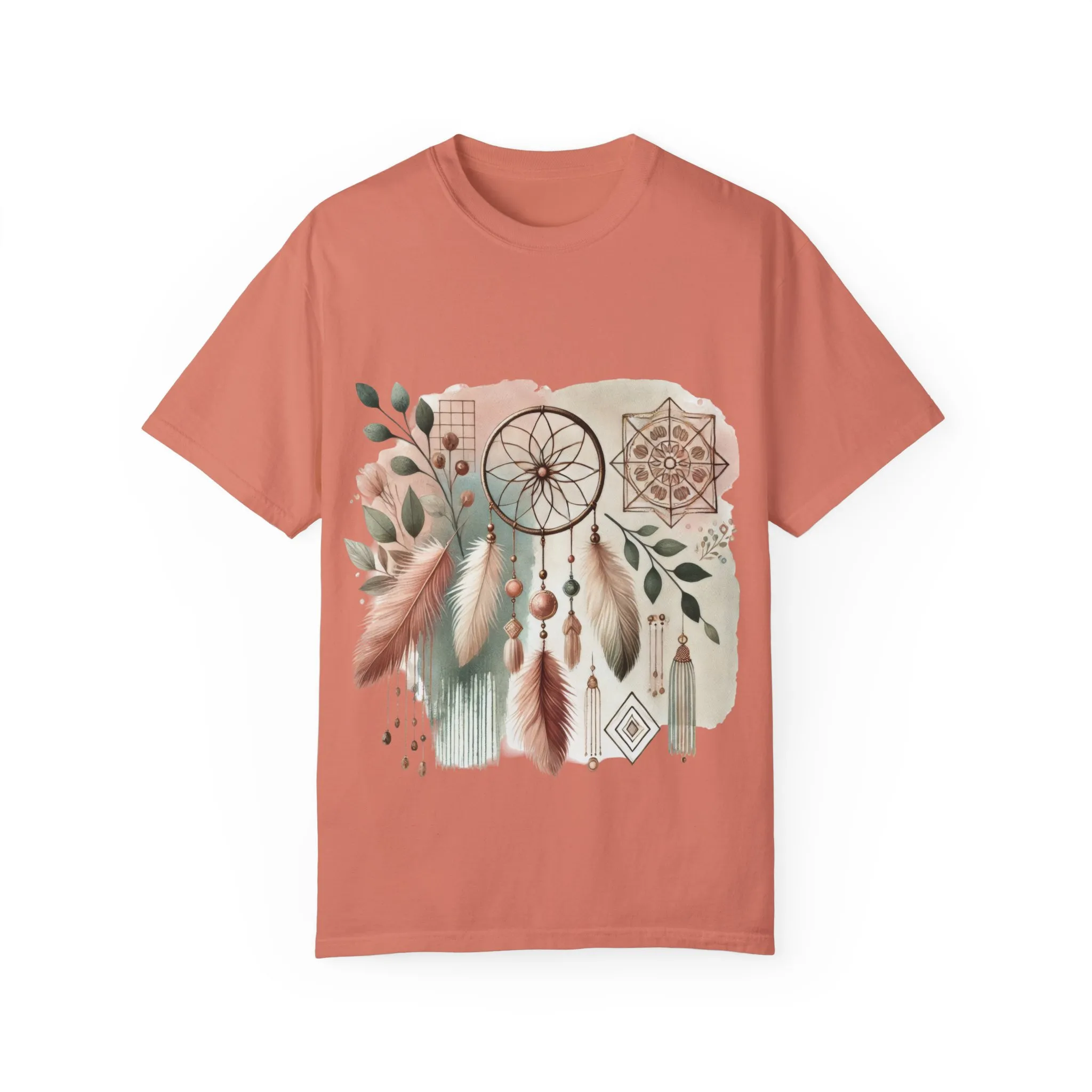 Dreamcatcher Boho T-Shirt | Unisex Garment-Dyed Tee for Spiritual Vibes - Image 13