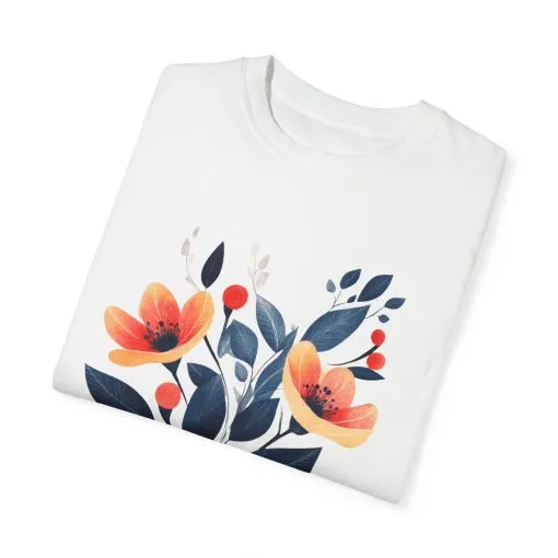 Floral Design Unisex T-Shirt - Perfect for Spring Celebrations - Image 3