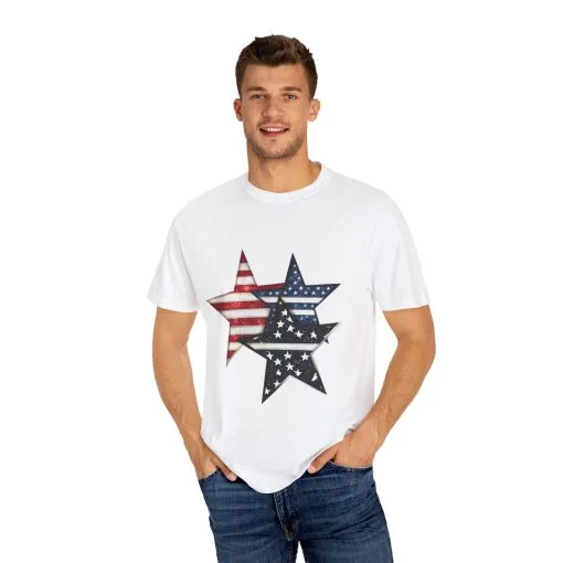 Patriotic Star Spangled Unisex T-Shirt - Image 3