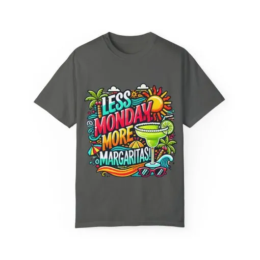 Less Monday More Margaritas Unisex T-Shirt - Fun Summer Vibes - Image 18