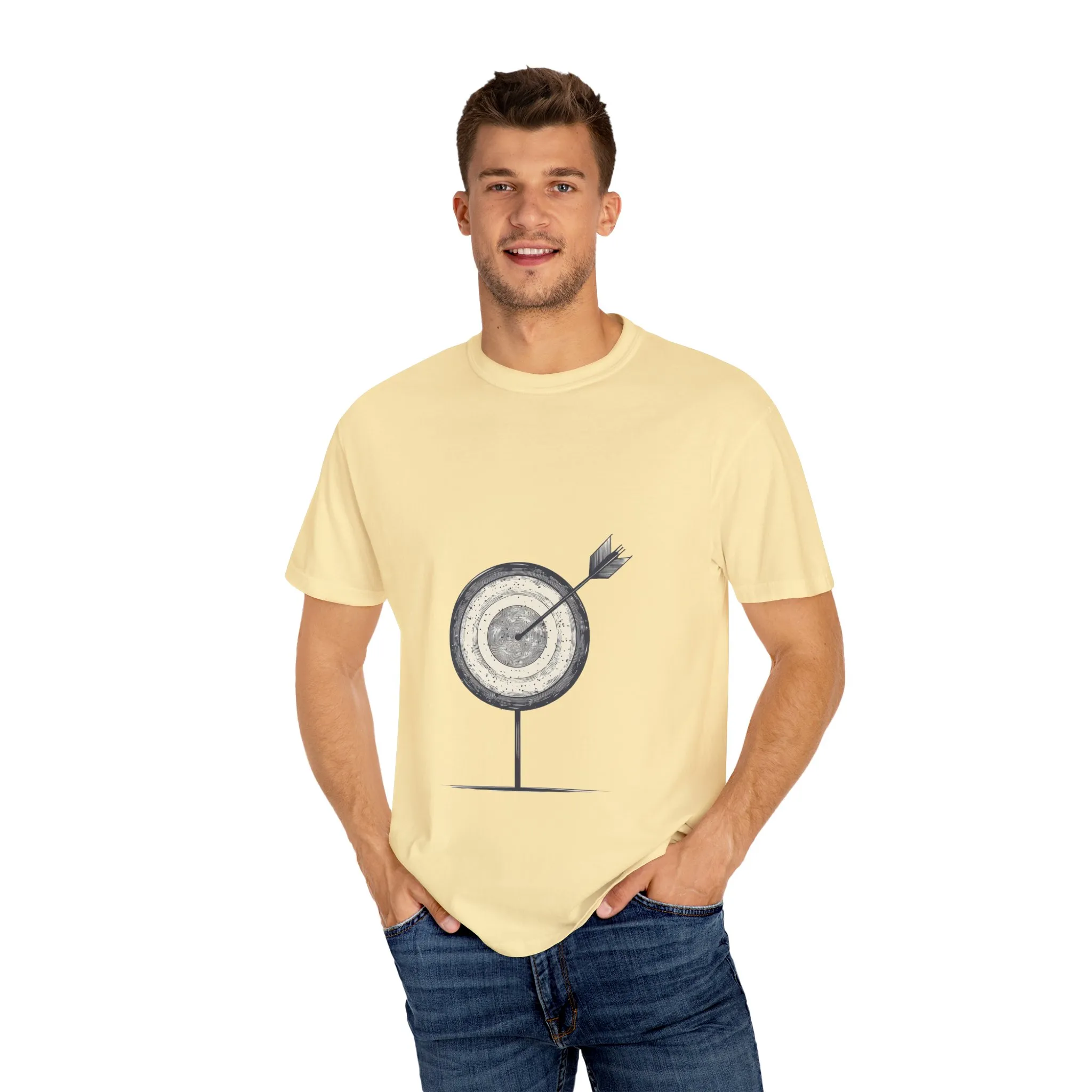 Unisex Garment-Dyed T-Shirt - Target Design for Archery Lovers - Image 11