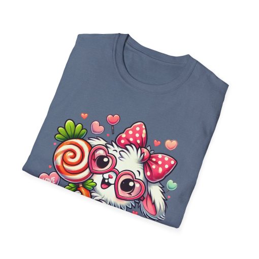Cute Bunny Love Unisex Softstyle T-Shirt - Perfect for Valentine's Day and Spring Celebrations - Image 48