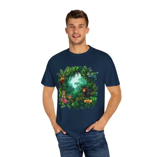 Tropical Jungle Animal T-Shirt | Unisex Garment-Dyed Tee for Nature Lovers - Image 15