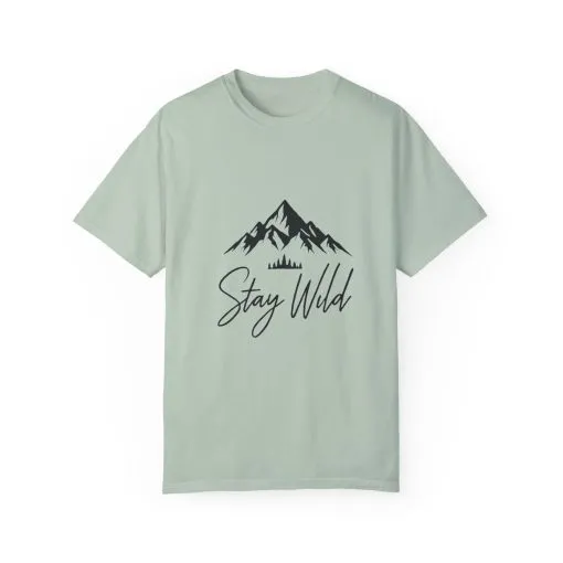 Stay Wild Unisex Garment-Dyed T-Shirt - Adventure & Nature Inspired - Image 21