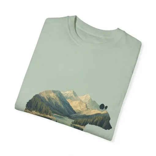 Nature-Inspired Bear Graphic Unisex T-Shirt - Image 14