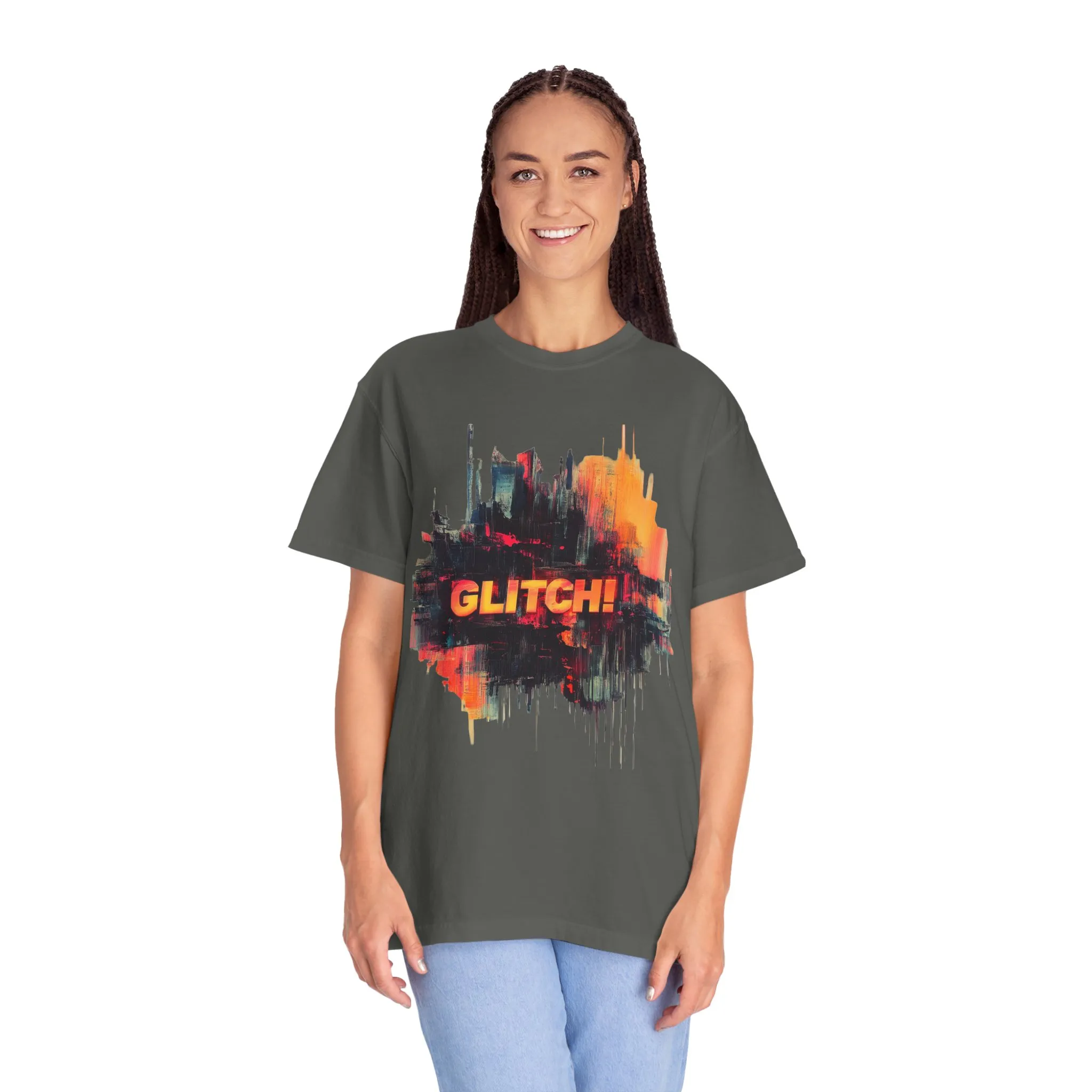 Trendy Unisex ‘GLITCH!’ T-Shirt - Vibrant Streetwear Inspired Tee - Image 12