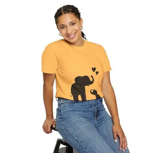 Heartwarming Elephant Love Unisex T-Shirt - Image 24