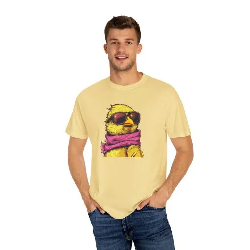 Cool Chick Unisex Garment-Dyed T-Shirt - Fun Bird Design - Image 23