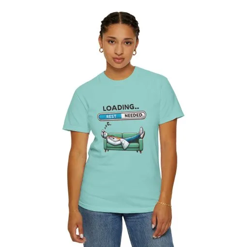 Loading Rest Needed Unisex Garment-Dyed T-Shirt - Image 20