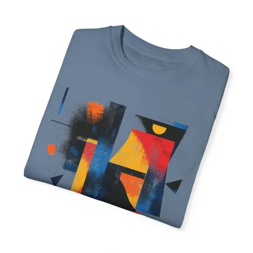 Colorful Abstract Art T-Shirt | Unisex Garment-Dyed Tee - Image 30