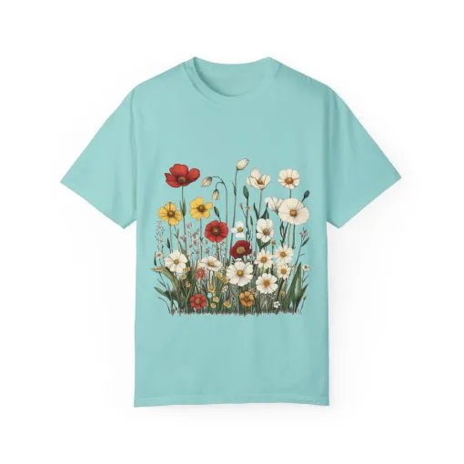 Floral Garden Unisex T-Shirt | Eco-Friendly, Casual Style for Spring & Summer - Image 16
