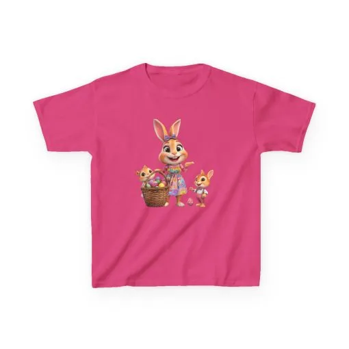 Easter Bunny Kids Tee - Fun and Colorful Heavy Cotton™ Shirt for Spring Celebrations - Image 25