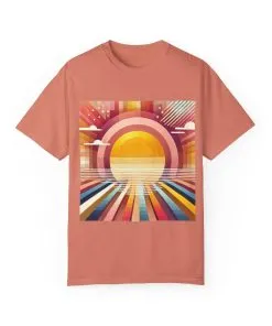 Retro Sunset Unisex T-Shirt - Beach Vibes Tee for Summer Adventures