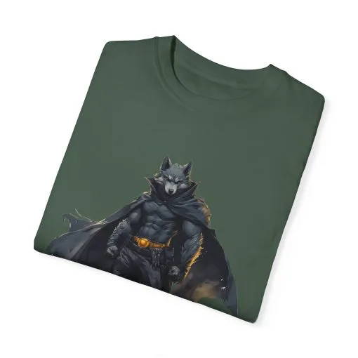 Heroic Wolf T-Shirt | Unisex Garment-Dyed Tee for Animal Lovers & Comic Fans - Image 14