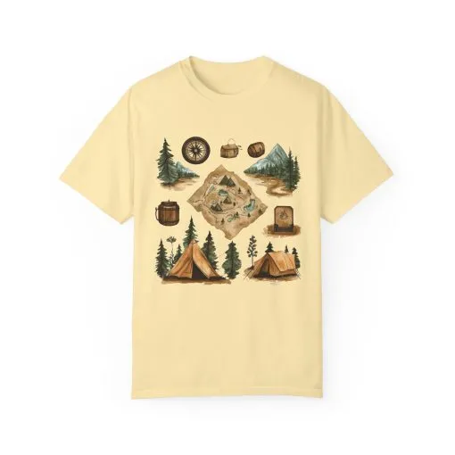 Adventure Awaits Unisex Garment-Dyed T-Shirt – Perfect for Nature Lovers and Camping Enthusiasts - Image 13