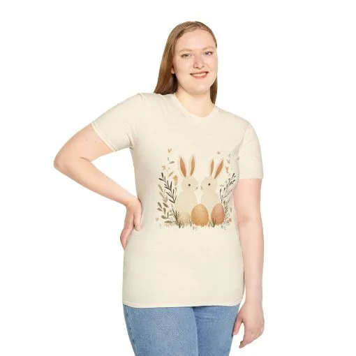 Easter Bunny Graphic Unisex Softstyle T-Shirt - Image 19