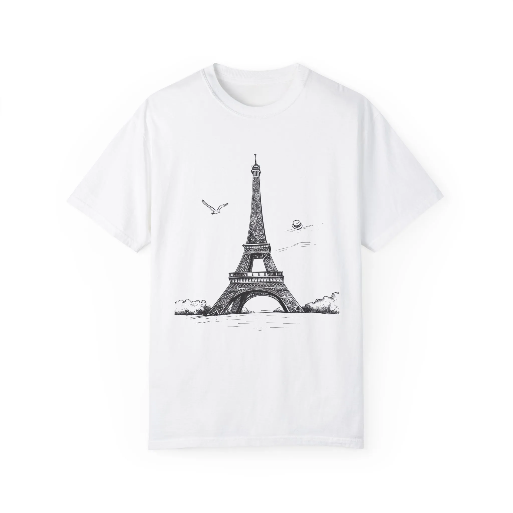 Eiffel Tower Graphic Unisex T-Shirt - Vintage Parisian Style - Image 5