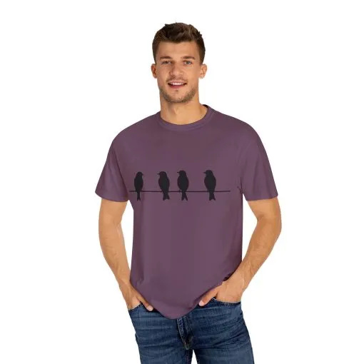 Minimalist Bird Silhouette Unisex T-Shirt - Image 35