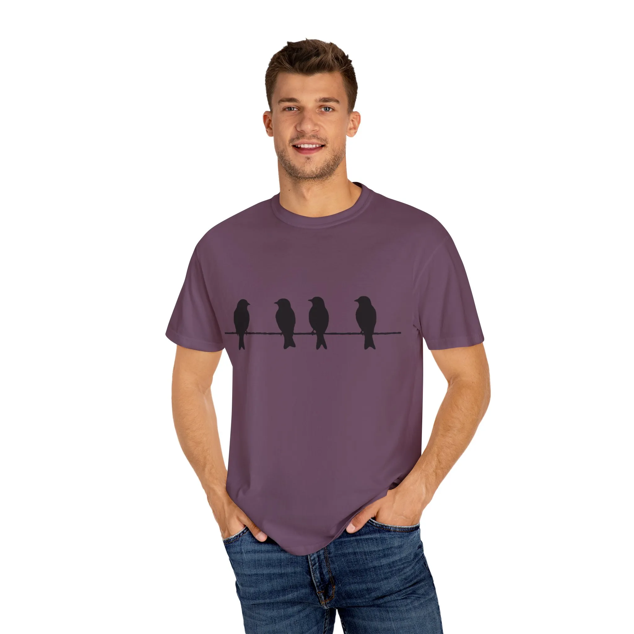 Minimalist Bird Silhouette Unisex T-Shirt - Image 35