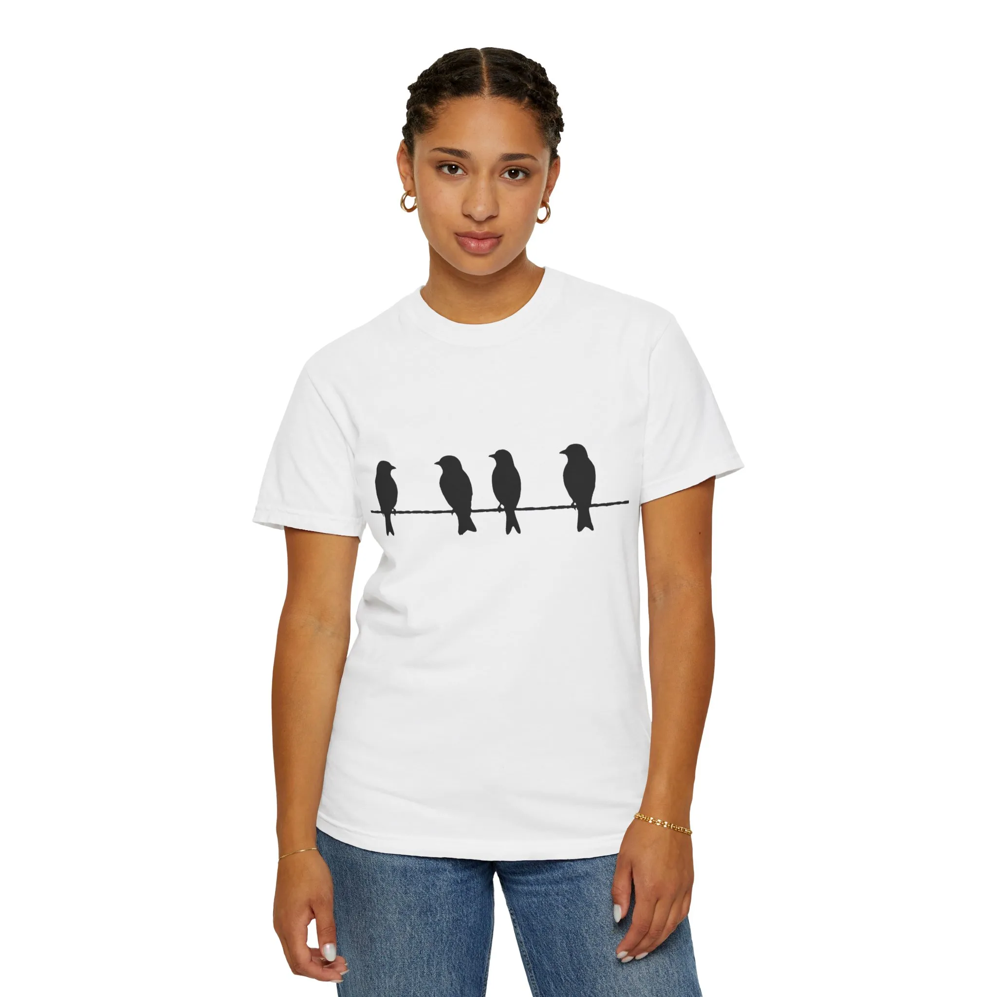 Minimalist Bird Silhouette Unisex T-Shirt - Image 8