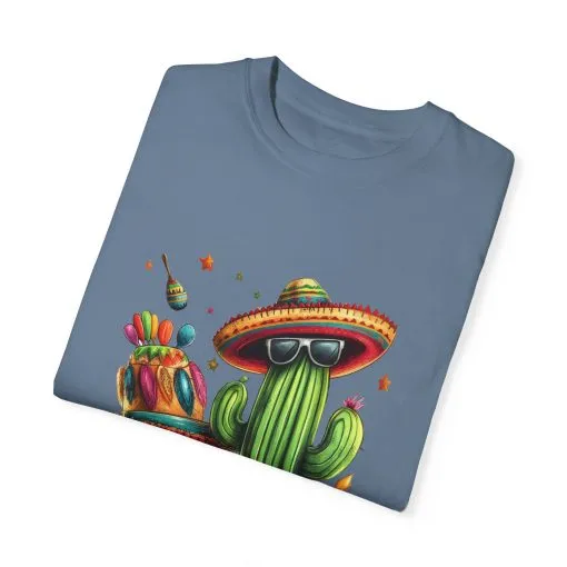 Vibrant Cactus Fiesta T-Shirt - Unisex Garment-Dyed Tee for Summer Celebrations - Image 42