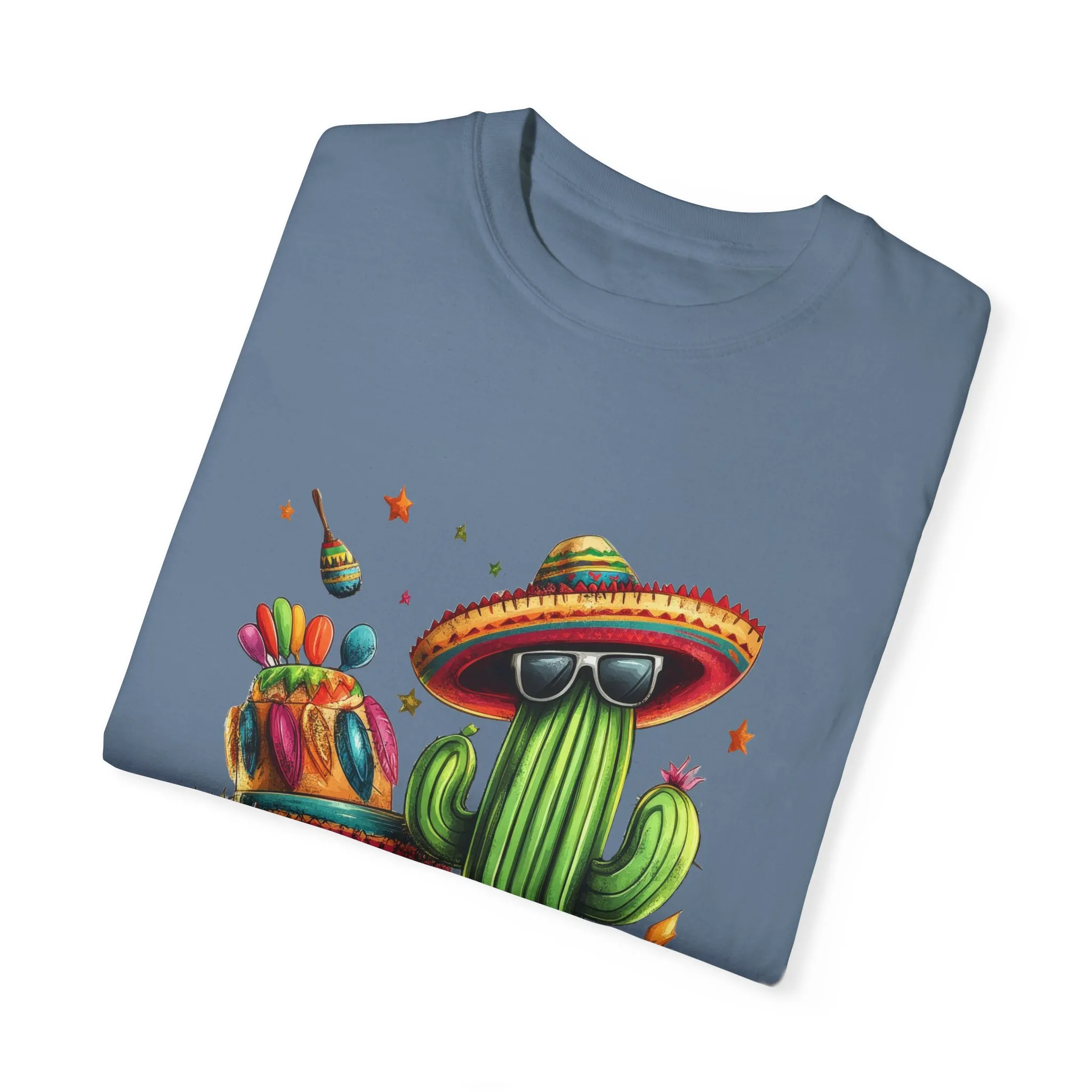 Vibrant Cactus Fiesta T-Shirt - Unisex Garment-Dyed Tee for Summer Celebrations - Image 42