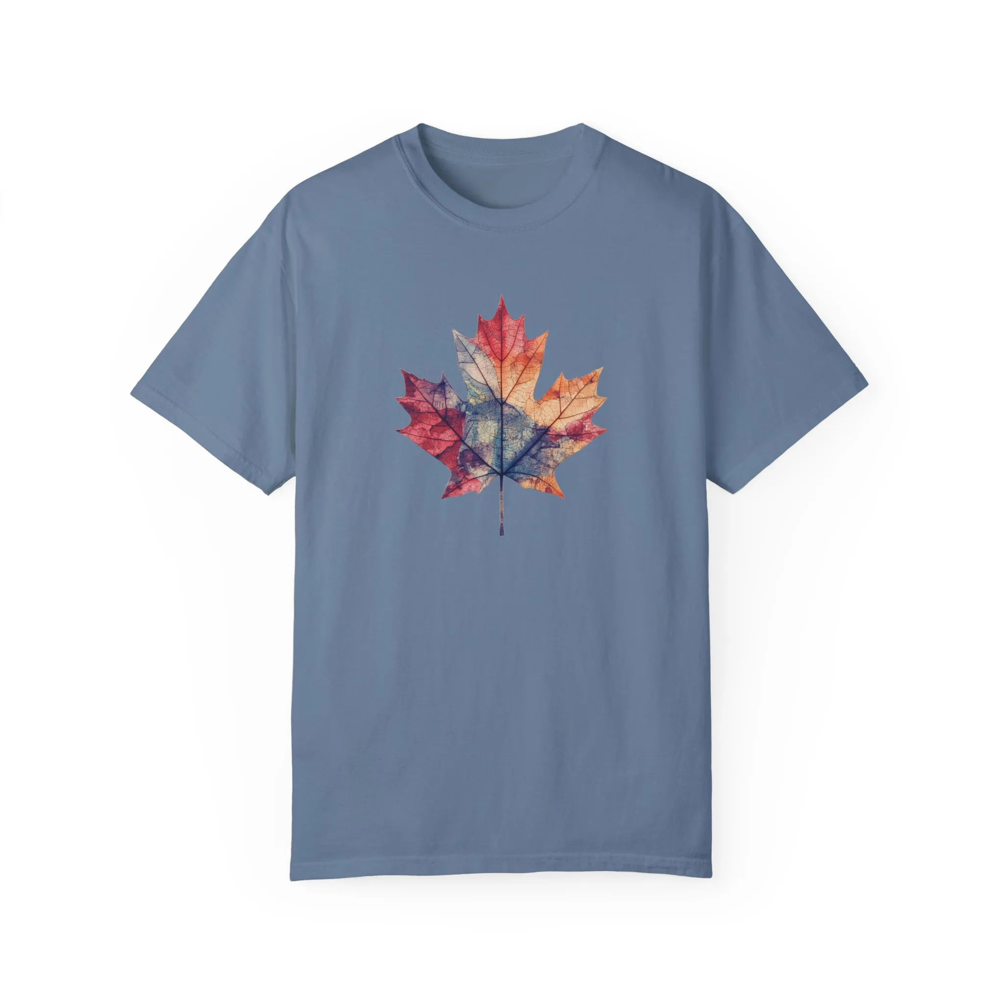 Autumn Maple Leaf Unisex Garment-Dyed T-Shirt - Image 21