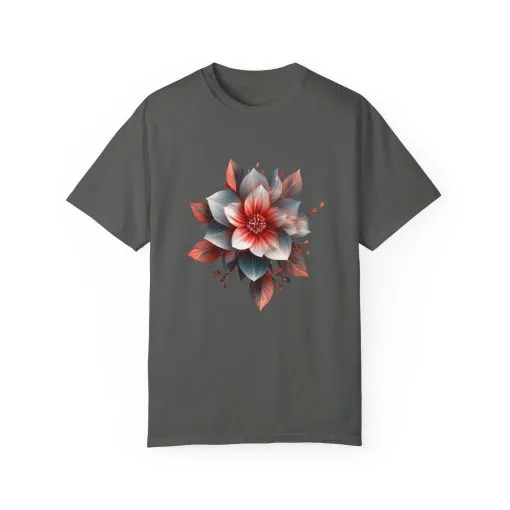 Botanical Floral Unisex Garment-Dyed T-shirt - Perfect for Nature Lovers - Image 9