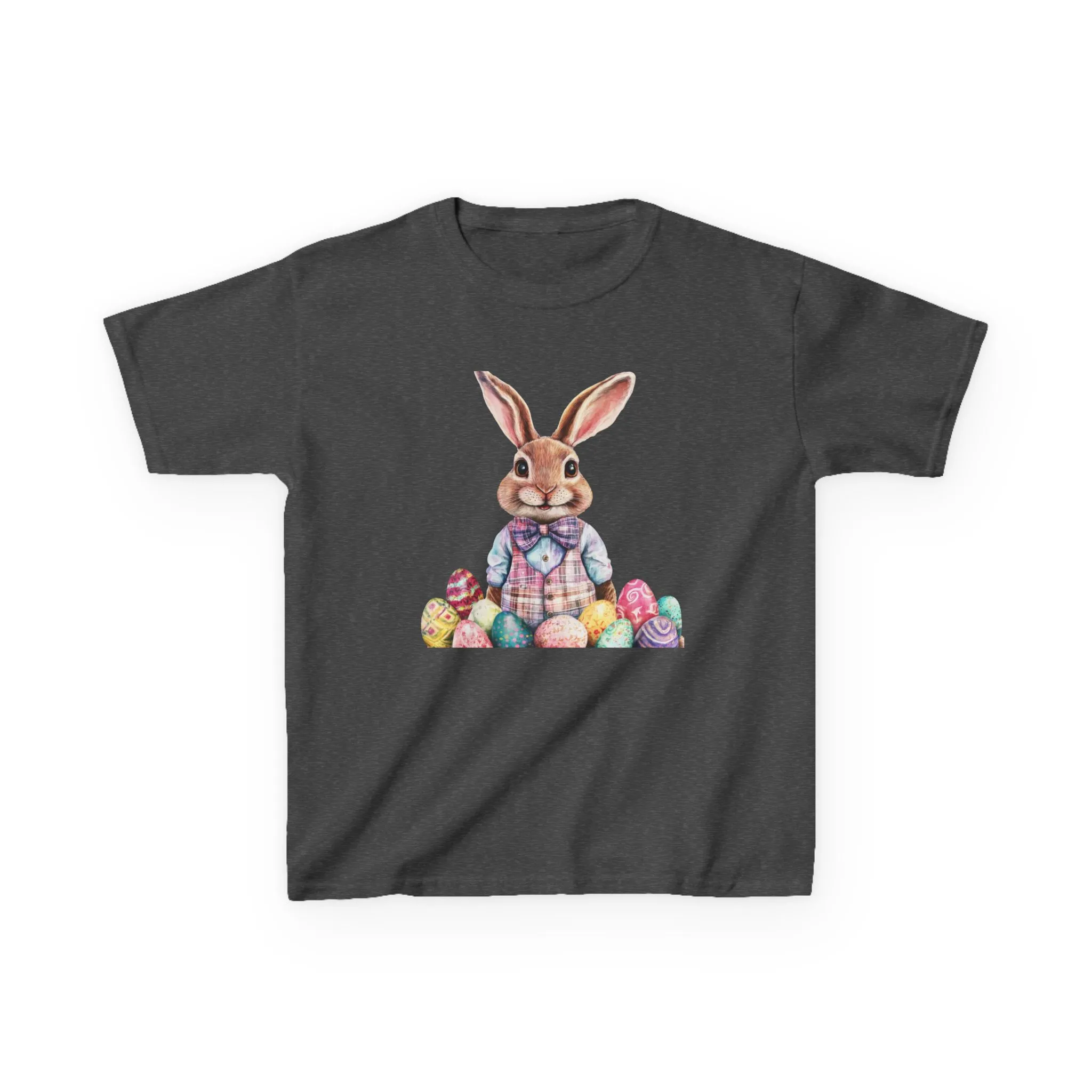 Easter Bunny Kids Heavy Cotton™ Tee - Cute Easter Celebration Shirt - Image 2