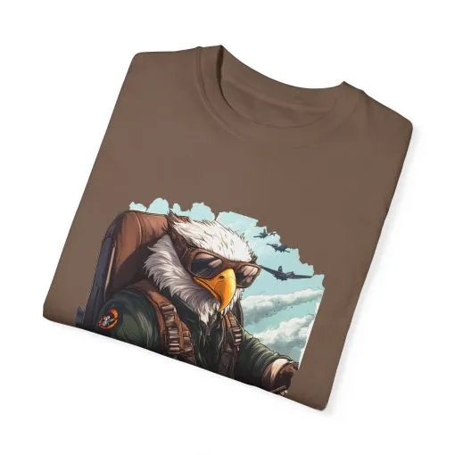 Pilot Eagle Unisex Garment-Dyed T-Shirt - Adventure Apparel for Aviation Enthusiasts - Image 14
