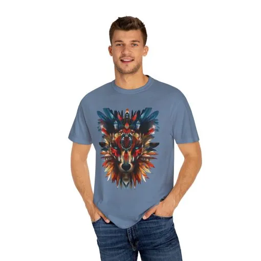 Vibrant Wolf Graphic Unisex T-Shirt - Nature Lover Apparel - Image 19