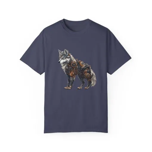 Mechanical Wolf Unisex T-Shirt - Unique Graphic Tee for Animal Lovers - Image 21
