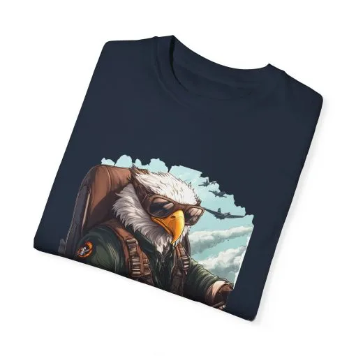 Pilot Eagle Unisex Garment-Dyed T-Shirt - Adventure Apparel for Aviation Enthusiasts - Image 30