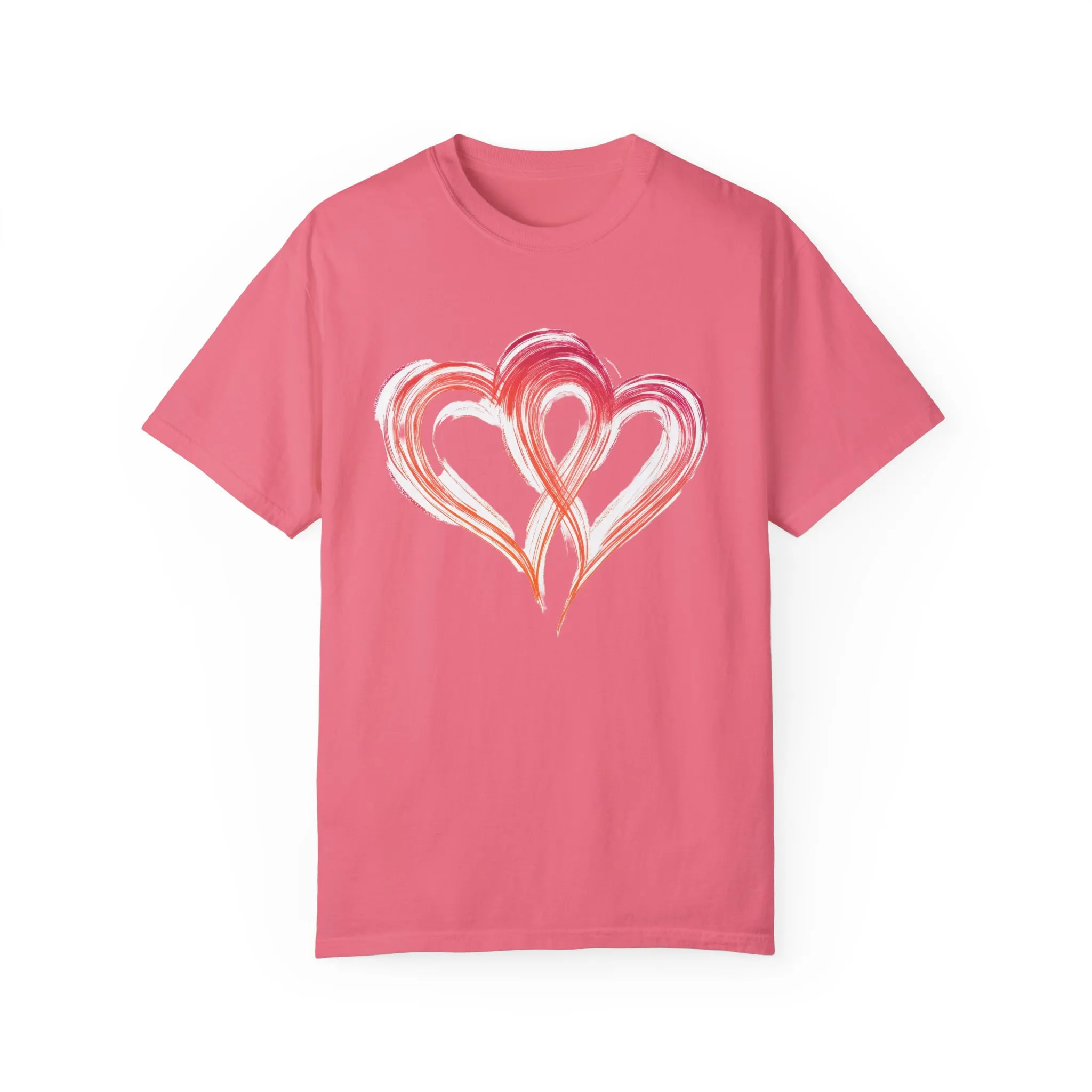 Love Hearts Unisex Garment-Dyed T-Shirt - Perfect for Valentine's Day & Casual Wear - Image 13