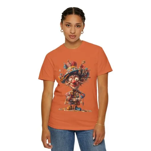 Whimsical Artist Unisex Garment-Dyed T-Shirt - Colorful Character Design - Image 18