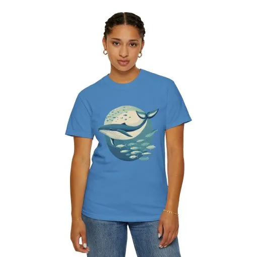 Whale Watching Unisex Garment-Dyed T-Shirt | Ocean Lover's Tee - Image 32