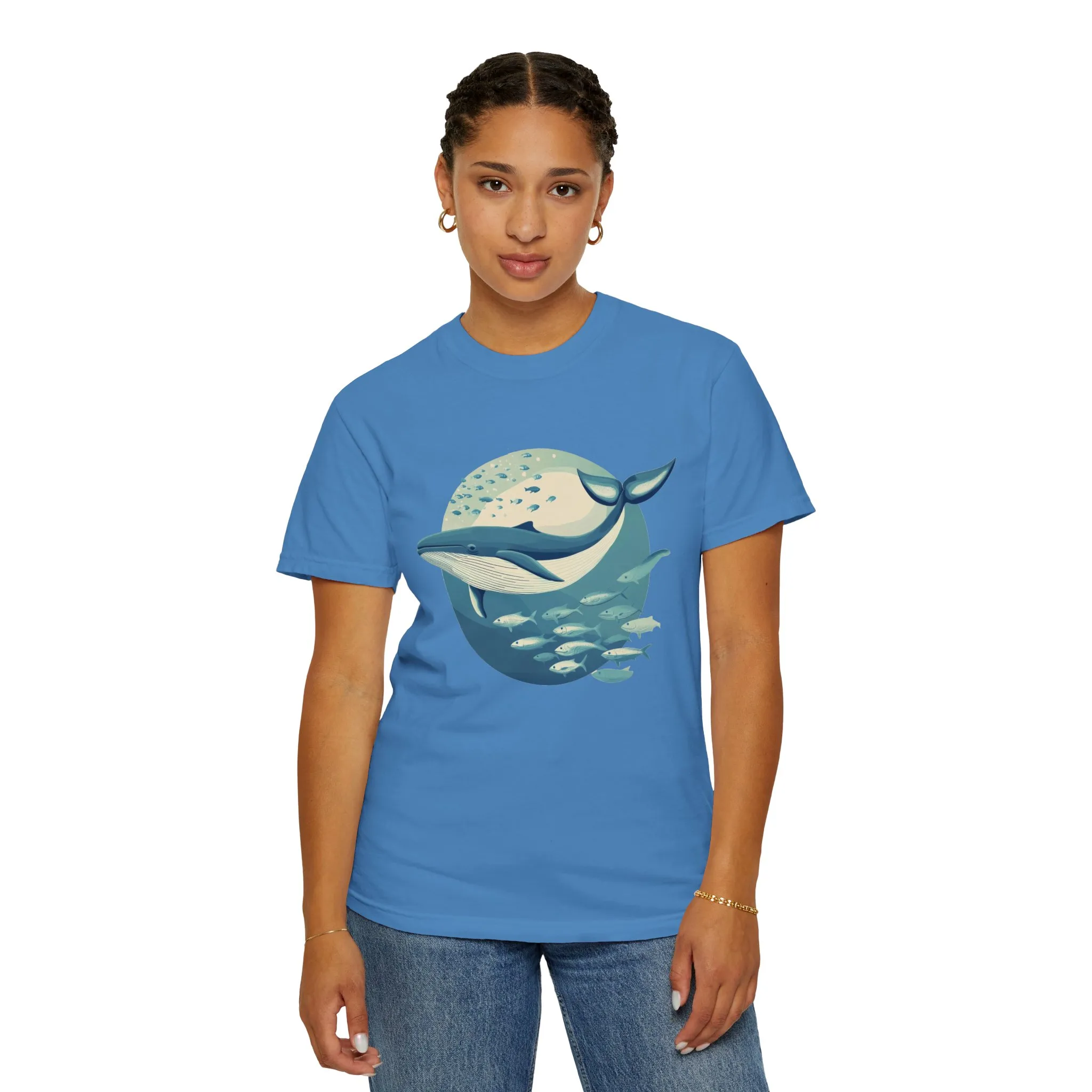 Whale Watching Unisex Garment-Dyed T-Shirt | Ocean Lover's Tee - Image 32