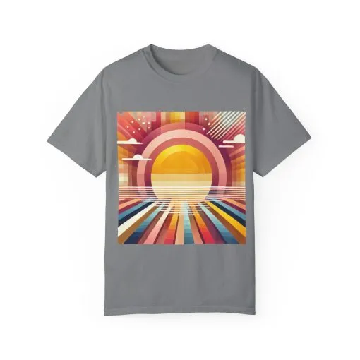 Retro Sunset Unisex T-Shirt - Beach Vibes Tee for Summer Adventures - Image 13