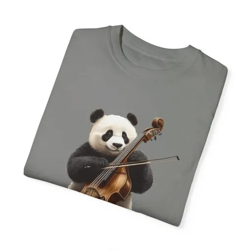 Cute Panda Playing Cello Unisex T-Shirt - Funny Animal Graphic Tee - Image 38