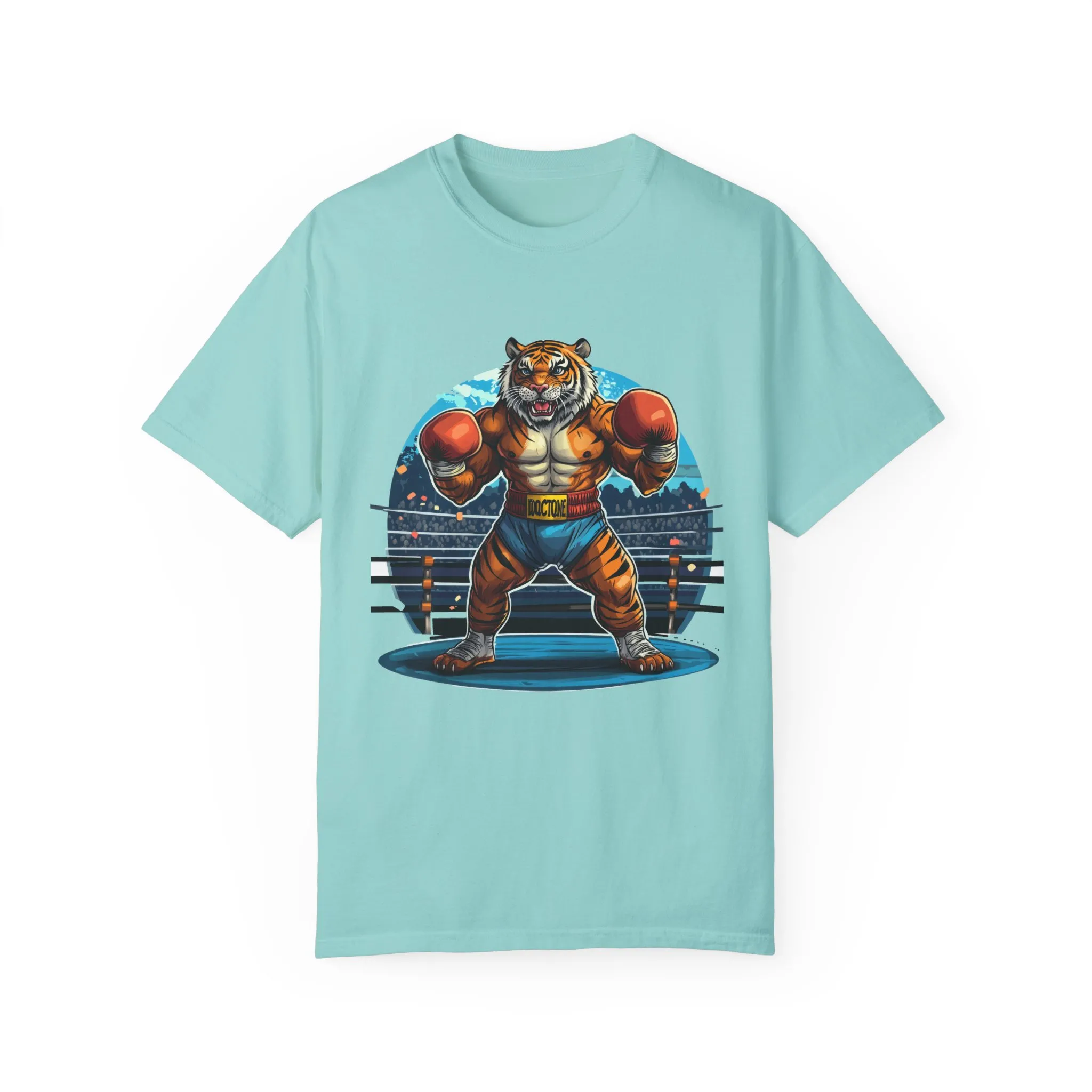 Boxing Tiger Unisex Garment-Dyed T-shirt | Sporty, Bold Graphic Tee for Animal Lovers - Image 9