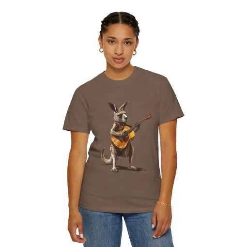 Funny Kangaroo Playing Guitar Unisex T-shirt - Image 28