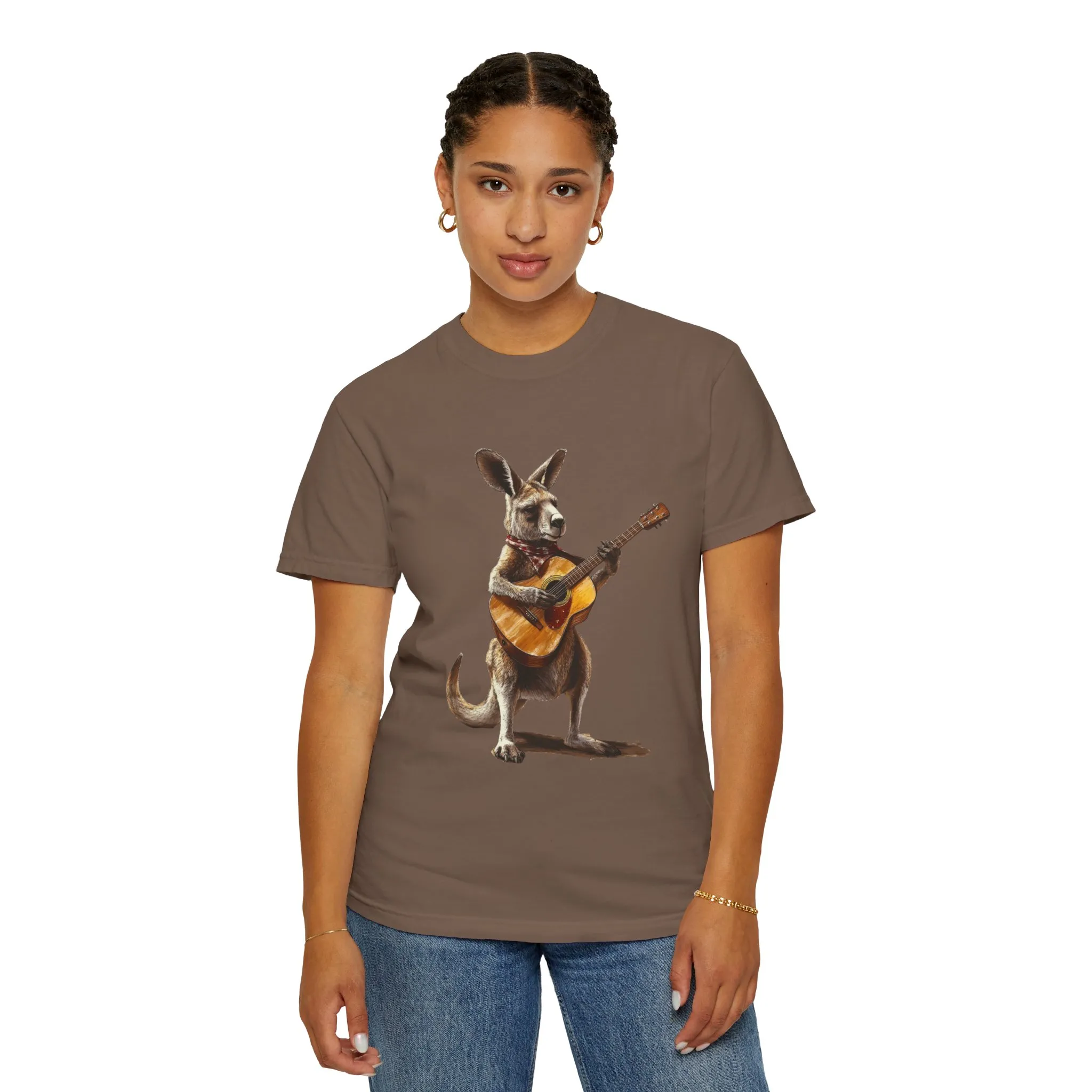 Funny Kangaroo Playing Guitar Unisex T-shirt - Image 28