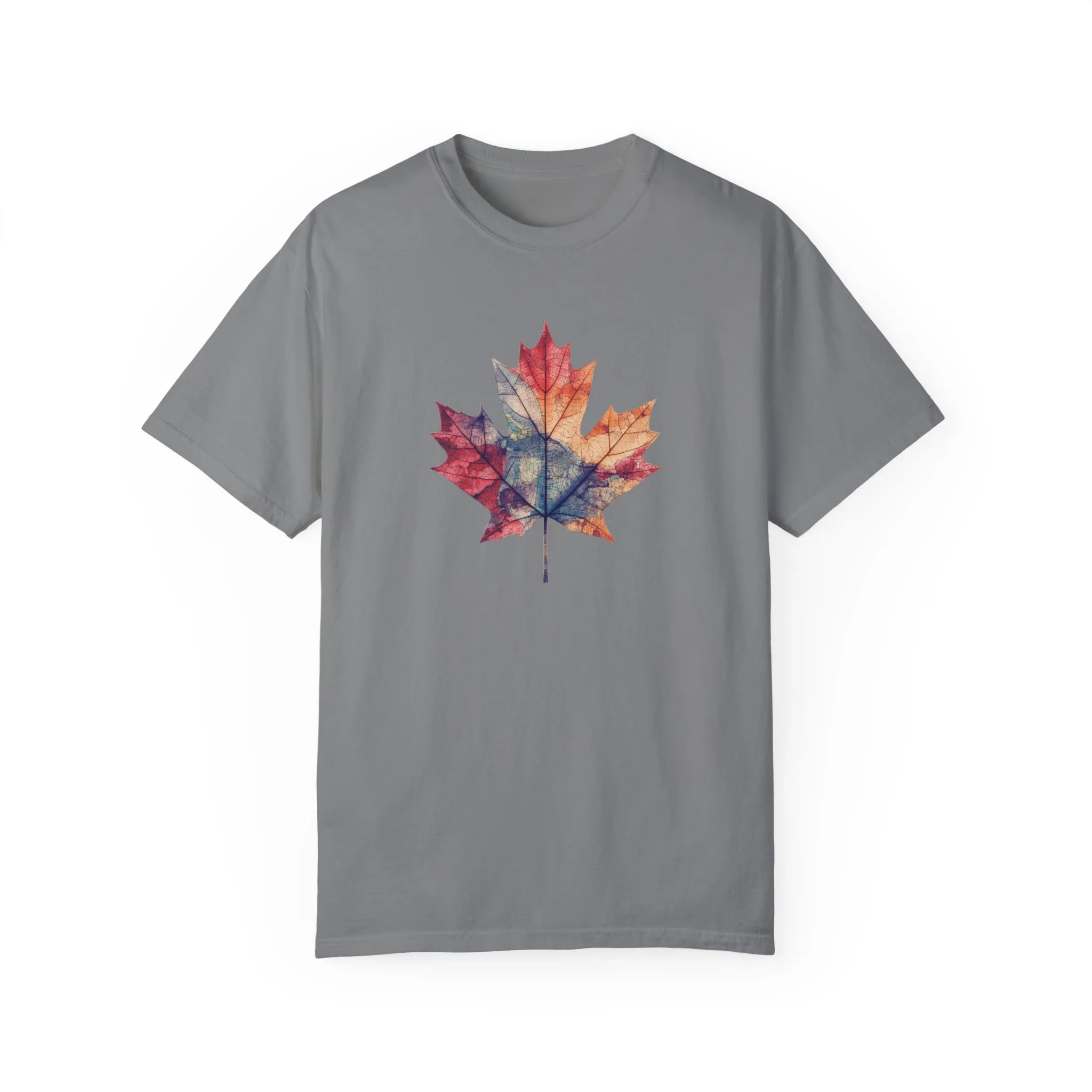 Autumn Maple Leaf Unisex Garment-Dyed T-Shirt - Image 17