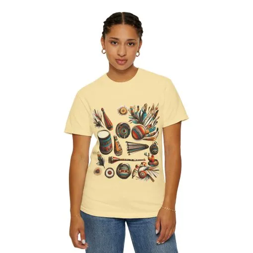 Unisex Garment-Dyed T-Shirt with Vibrant Musical Design | Perfect for Music Lovers & Festivals - Image 4