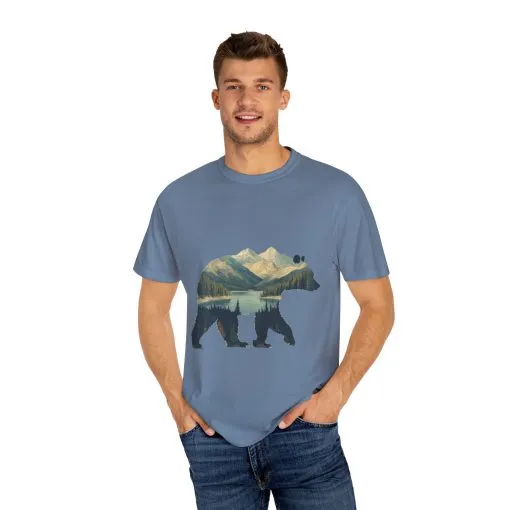 Nature-Inspired Bear Graphic Unisex T-Shirt - Image 24