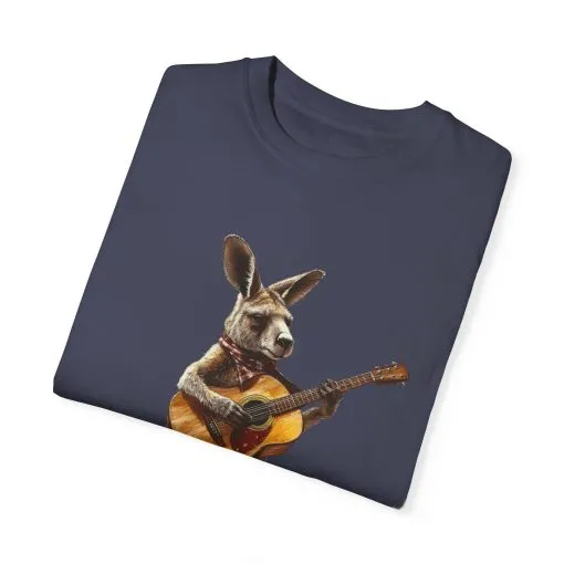 Funny Kangaroo Playing Guitar Unisex T-shirt - Image 42