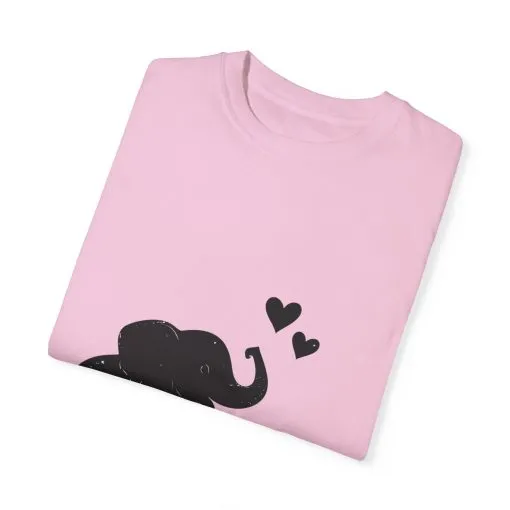 Heartwarming Elephant Love Unisex T-Shirt - Image 46