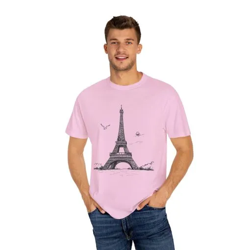 Eiffel Tower Graphic Unisex T-Shirt - Vintage Parisian Style - Image 35