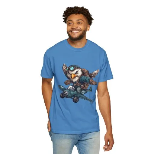 Adventure Owl Unisex Garment-Dyed T-Shirt - Perfect for Flyers and Animal Lovers - Image 32